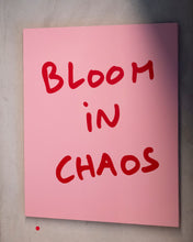画像をギャラリービューアに読み込む, Art: Silkprint on Canvas <F15> BLOOM IN CHAOS (PINK+RED)