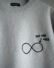 画像をギャラリービューアに読み込む, Crewneck : ∞ ←YOU ARE HERE
