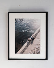 画像をギャラリービューアに読み込む, Art:  Photo with Words : JUST DO NOTHING,  La Saône
