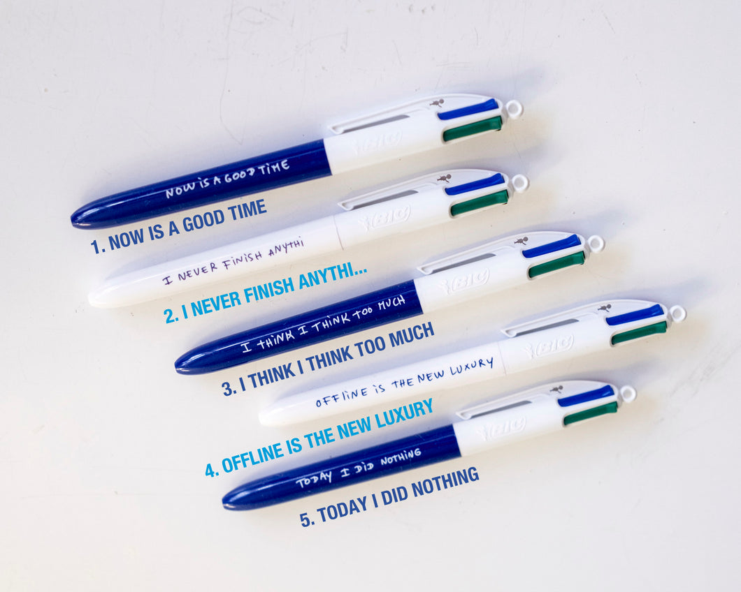 4 Col. Bic Pen by Thomas Lélu