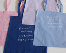 画像をギャラリービューアに読み込む, DAILY BAG : EXPECT NOTHING, APPRECIATE EVERYTHING
